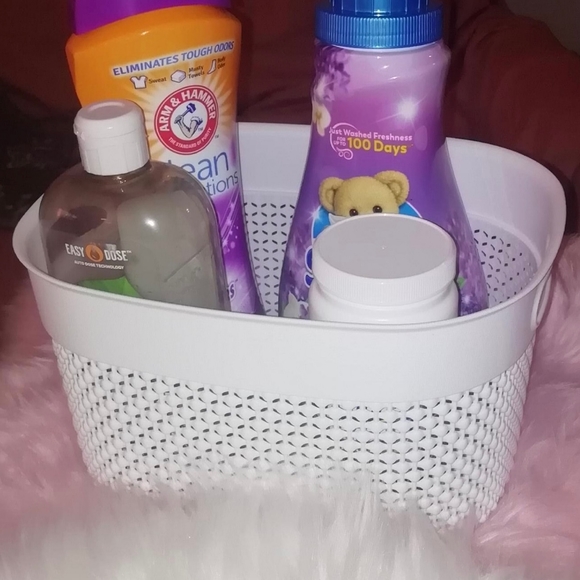 Curver Decorative Plastic Organization & Storage Basket Bin with Handles - Picture 5 of 8